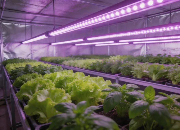Spider Farmer full-spectrum LED grow room